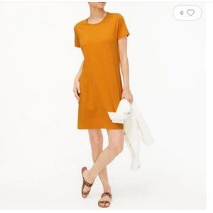 J Crew - Short sleeve T-shirt Dress - Rough Amber